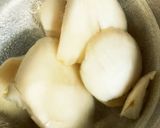 むきたけと小松菜と鶏肉の中華風炒め作り方2写真