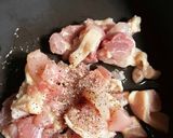 むきたけと小松菜と鶏肉の中華風炒め作り方4写真