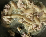 むきたけと小松菜と鶏肉の中華風炒め作り方5写真