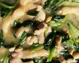 むきたけと小松菜と鶏肉の中華風炒め作り方7写真
