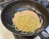 最強コスパの明太クリームパスタ作り方3写真