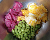 ビーツと枝豆と卵の和え物作り方4写真