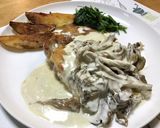 鶏モモの舞茸クリームソテー作り方7写真