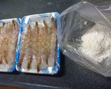 天ぷら用の海老のバジル風味の海老揚げ焼き作り方1写真