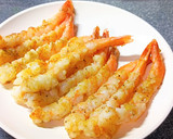 天ぷら用の海老のバジル風味の海老揚げ焼き作り方5写真