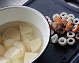 おうち居酒屋★ちくわと茹で玉子のポテサラ作り方1写真