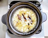 作り置き椎茸の佃煮で土鍋を使った雑炊作り方3写真
