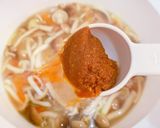 豚なし汁。ごぼう人参しめじで豚汁もどき作り方5写真