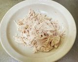 分量簡単♪レンチンでバンバンジーサラダ作り方2写真