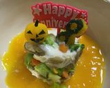 バースデー　わんこ　プレート　ハロウィン作り方8写真