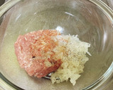 分量簡単♪厚揚げはさみ焼きハンバーグ作り方3写真
