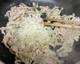 簡単♫豚肉と玉ねぎときのこのあんかけ丼作り方12写真
