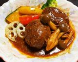煮込みハンバーグきのこソース作り方11写真