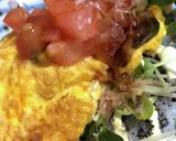 半端野菜トッピング*10分朝食*卵焼き丼作り方6写真