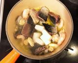 キャンプ飯♡魚介アヒージョ作り方2写真