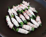 オクラ肉巻き韓国BBQ辛味ダレ☆お弁当作り方4写真