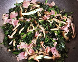 きのことほうれん草のバターソテー作り方4写真