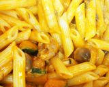 南瓜と鯖味噌缶で作るほっくりペンネ作り方5写真