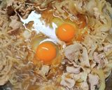 玉ねぎと糸こんにゃくと玉子の豚丼作り方6写真