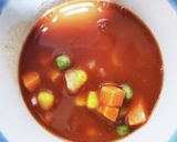 野菜ジュースの簡単レンジリゾット作り方6写真