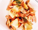 しめじベーコンポテトのガーリックバター作り方4写真
