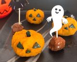 ハロウィン!材料2つミートボールかぼちゃ作り方10写真