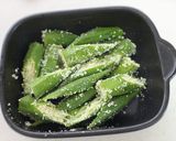 素材一品だけ！おくらのトースター焼き作り方2写真