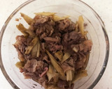 レンジで簡単！牛肉とごぼうのしぐれ煮作り方4写真