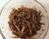 レンジで簡単!牛肉とごぼうのしぐれ煮作り方5写真