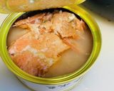 紅鮭中骨水煮缶とわかめの炊き込みご飯作り方3写真