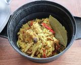 チキンのカレーパエリア風炊き込みごはん作り方7写真