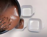 お鍋ひとつで作る米粉チョコレートプリン作り方4写真