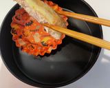 神無月20 チキンチーズ ハロウィン弁当作り方3写真