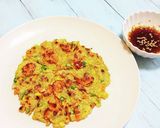 ヘルシーで美味しいオートミール海老チヂミ作り方19写真
