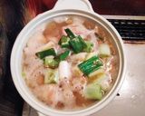 簡単☆鶏肉と長ネギのみぞれ鍋作り方3写真