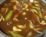 鶏と まいたけ のカレーうどん作り方5写真
