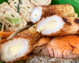 お弁当用☆チーズちくわのカレマヨ焼き作り方8写真