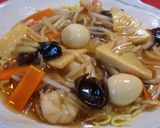 プリプリ♡えびともやしのあんかけ焼きそば作り方5写真