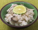 簡単♡舞茸の炊き込みご飯スダチ添え作り方5写真