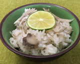 簡単♡舞茸の炊き込みご飯スダチ添え作り方5写真