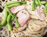 蓮根・牛蒡と豚バラの炒め煮 COSTCO作り方3写真