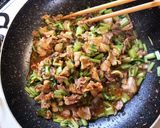☆豚ばらと大根菜(小松菜)の麻婆炒め☆作り方3写真