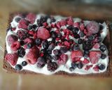 チョコチーズケーキのミックスベリーサンド作り方4写真