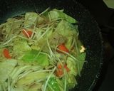 プチッと鍋で貝の出汁あんかけ焼きそば作り方3写真