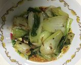 青梗菜炒めもの作り方6写真