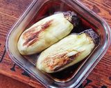 おうち居酒屋★焼き茄子の一本お浸し作り方5写真