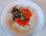 鮭、塩昆布、明太子の、簡単だし茶漬け作り方3写真