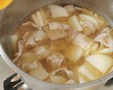 10分で！豚ばら大根キムチのつけうどん作り方4写真
