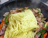 きゅうりとキムチの焼きそば作り方4写真