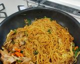 きゅうりとキムチの焼きそば作り方5写真